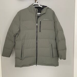 Eddie Bauer Men's Olive Puffer Jacket